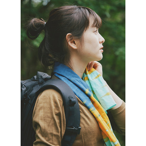 CHAORAS Sports Tenugui / Turquoise orange